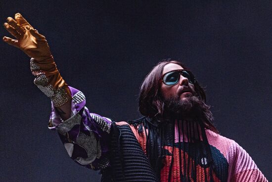 Thirty Seconds to Mars band gives concert in Moscow