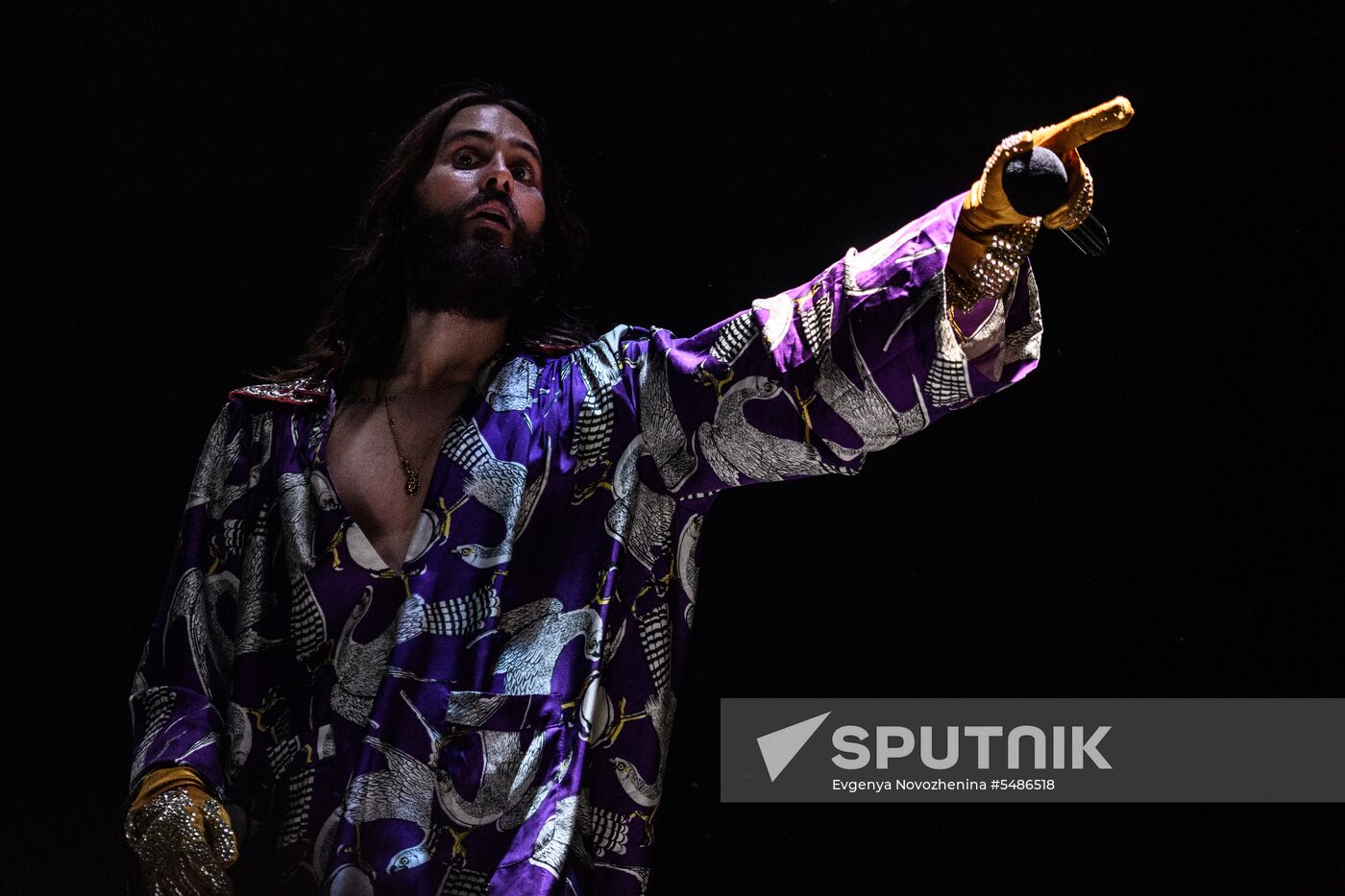 Thirty Seconds to Mars band gives concert in Moscow