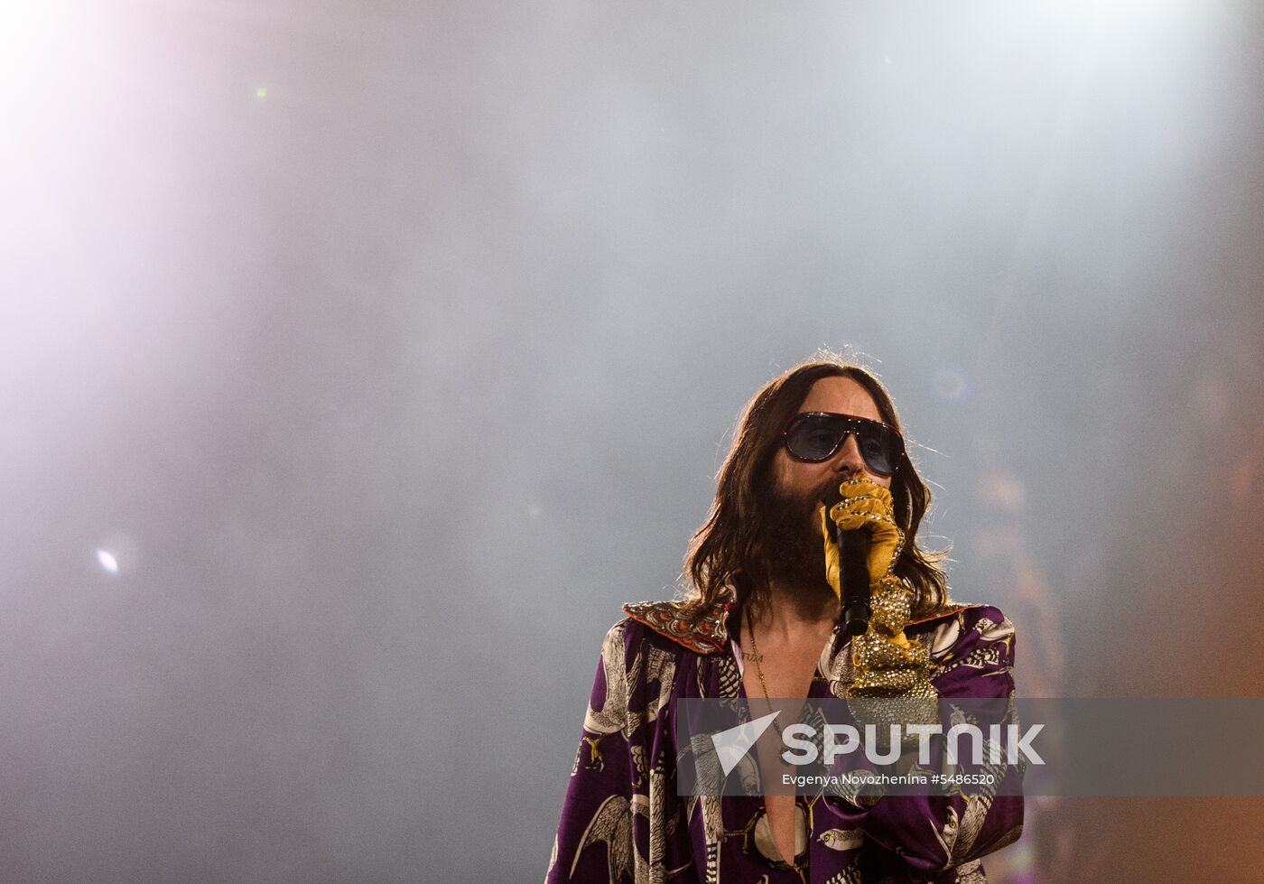 Thirty Seconds to Mars band gives concert in Moscow