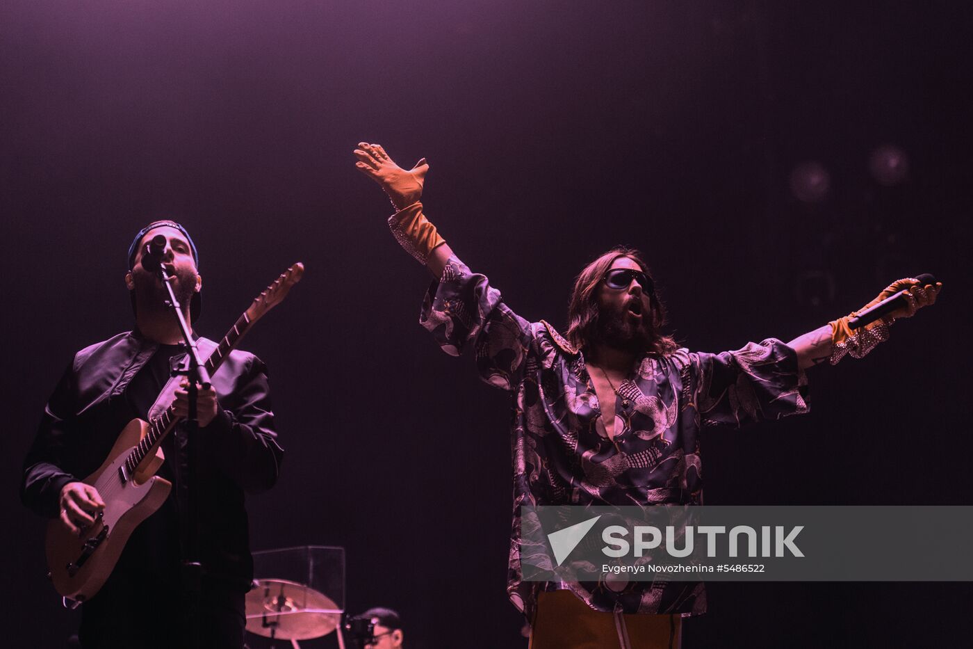 Thirty Seconds to Mars band gives concert in Moscow