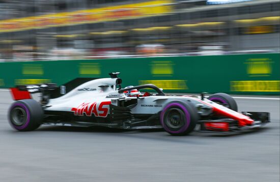 Auto sport. Formula 1. Azerbaijan Grand Prix. Qualification