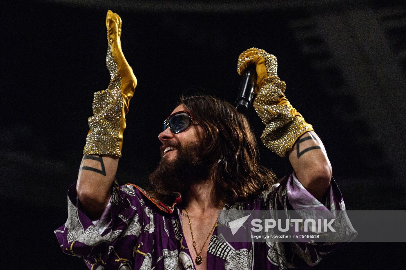 Thirty Seconds to Mars band gives concert in Moscow