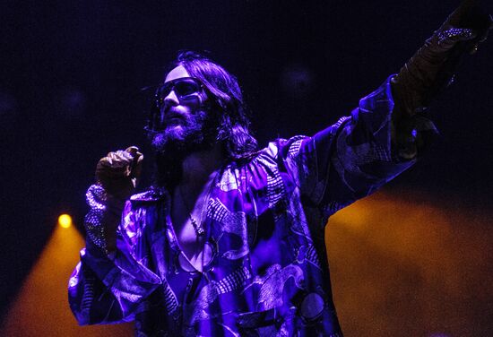 Thirty Seconds to Mars band gives concert in Moscow