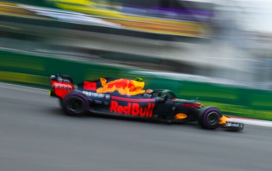 Auto sport. Formula 1. Azerbaijan Grand Prix. Qualification