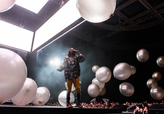 Thirty Seconds to Mars band gives concert in Moscow