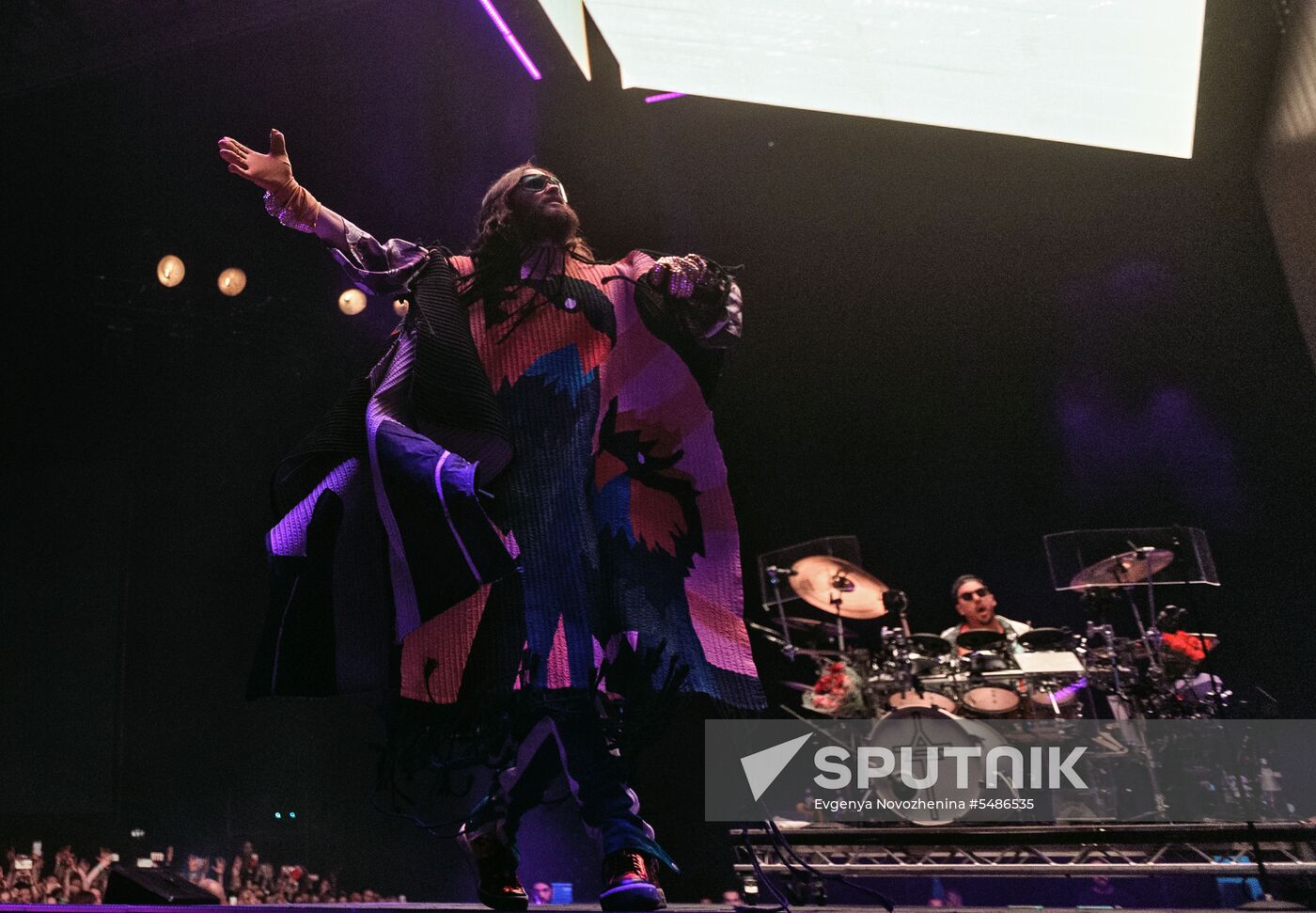 Thirty Seconds to Mars band gives concert in Moscow