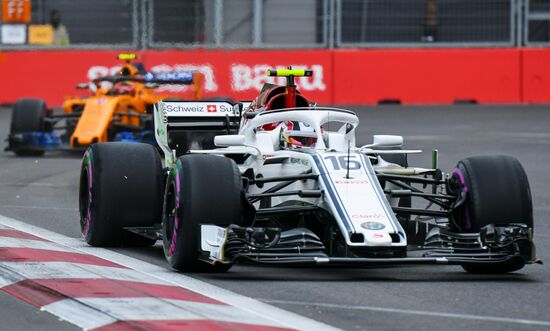 Auto sport. Formula 1. Azerbaijan Grand Prix. Qualification