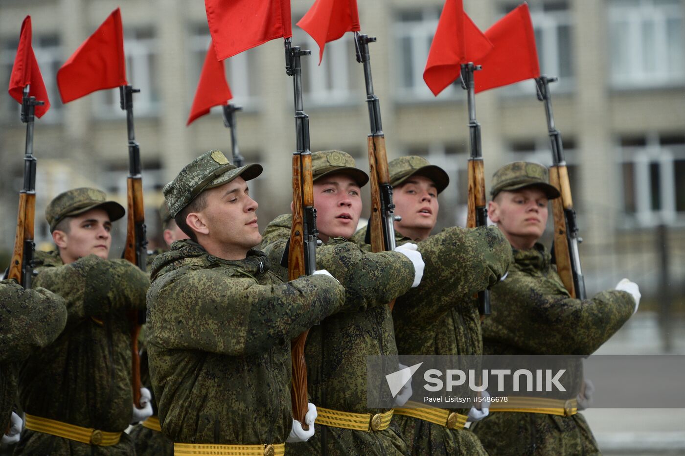 Parade rehearsal in the Sverdlovsk Region