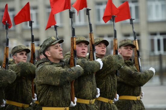 Parade rehearsal in the Sverdlovsk Region
