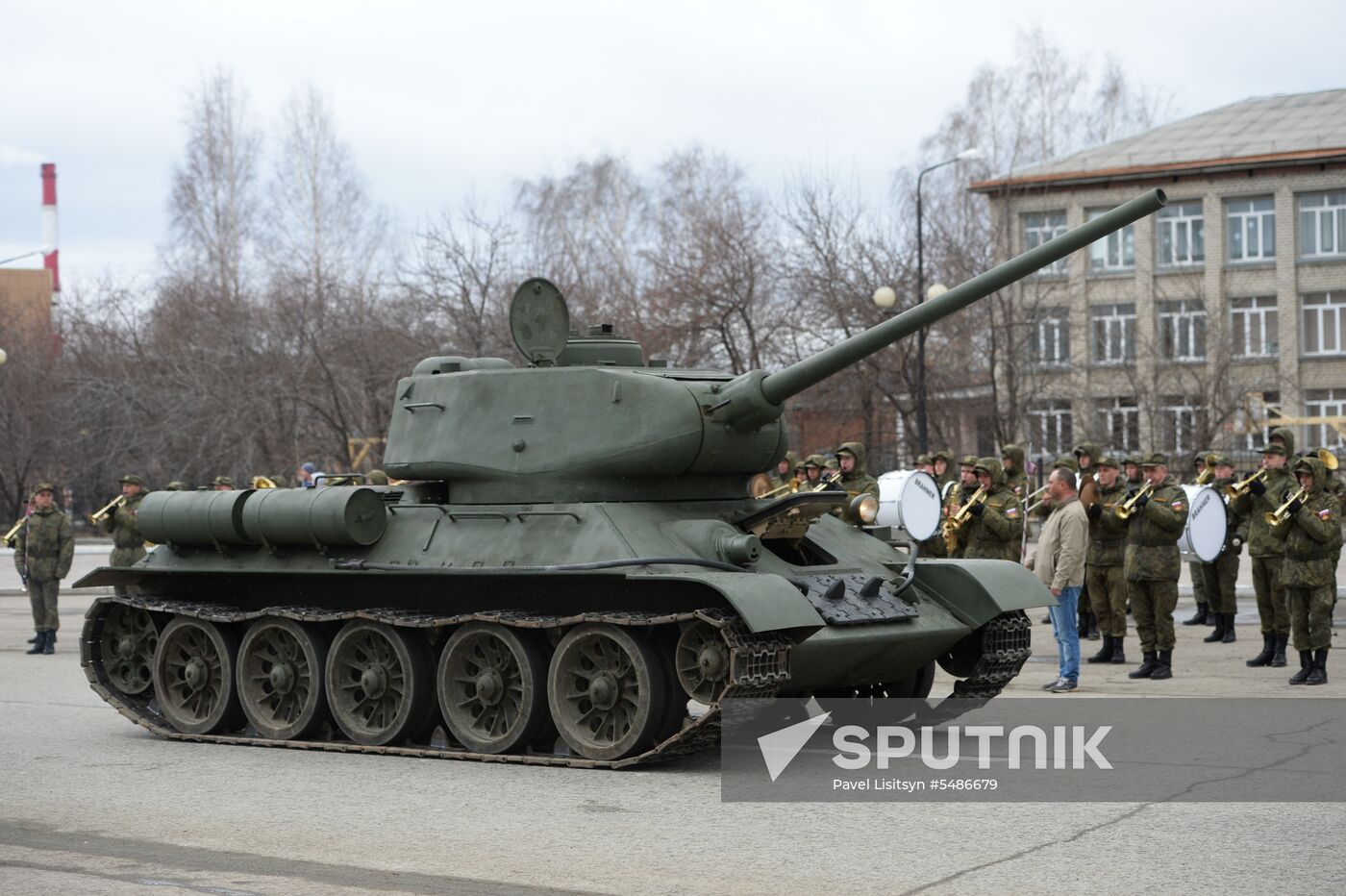 Parade rehearsal in the Sverdlovsk Region