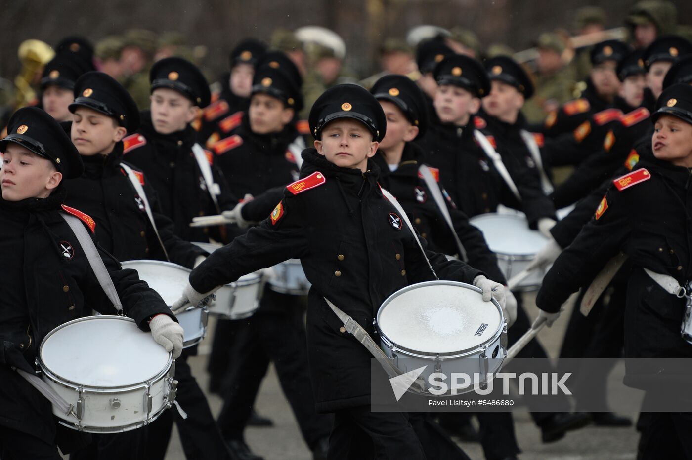 Parade rehearsal in the Sverdlovsk Region