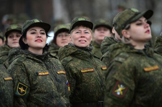 Parade rehearsal in the Sverdlovsk Region