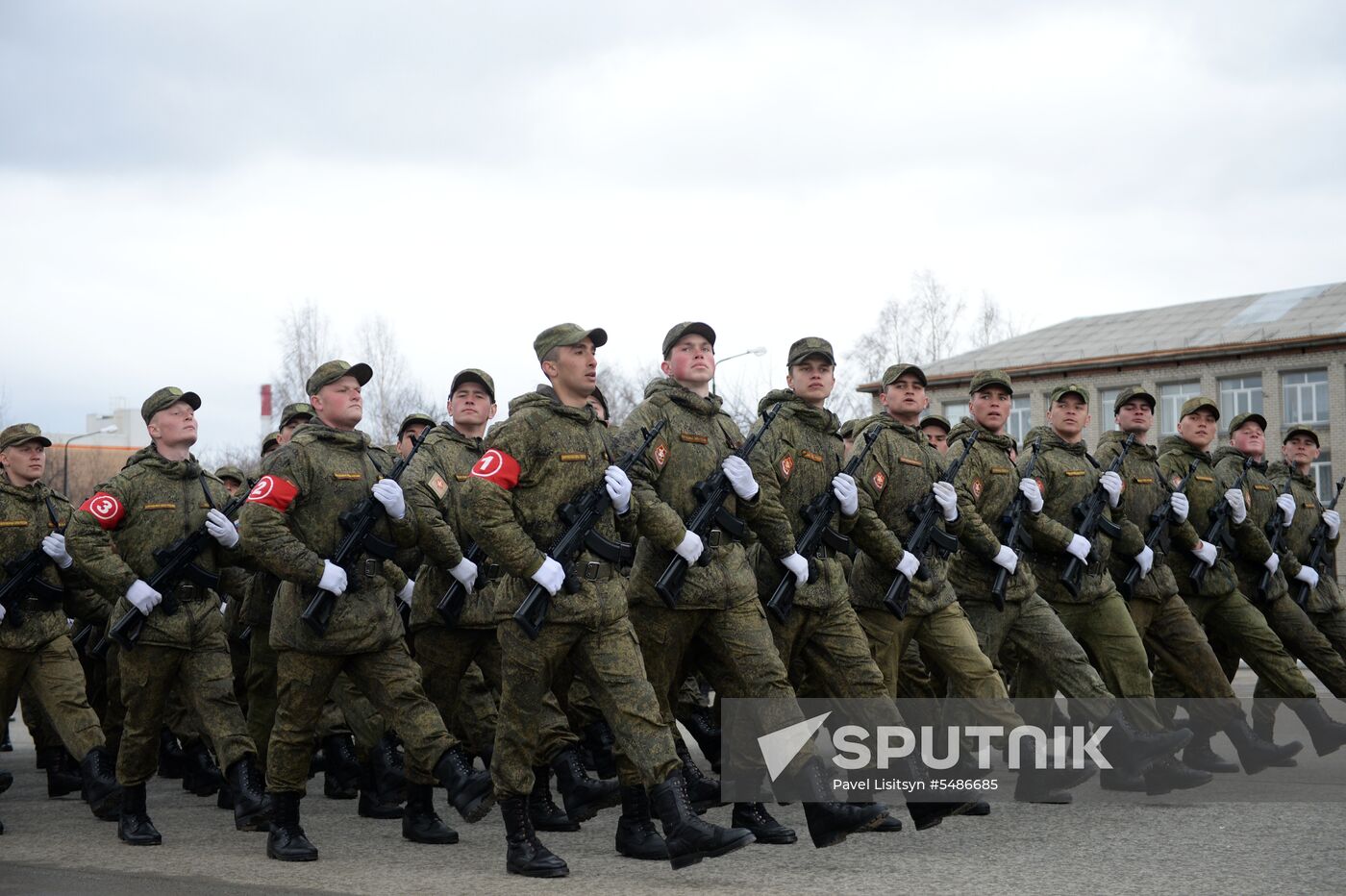 Parade rehearsal in the Sverdlovsk Region