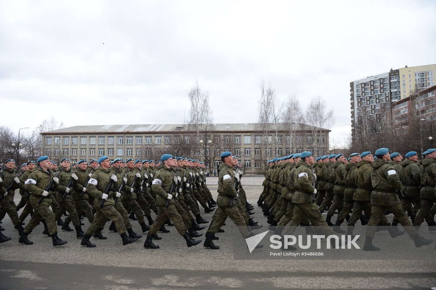 Parade rehearsal in the Sverdlovsk Region