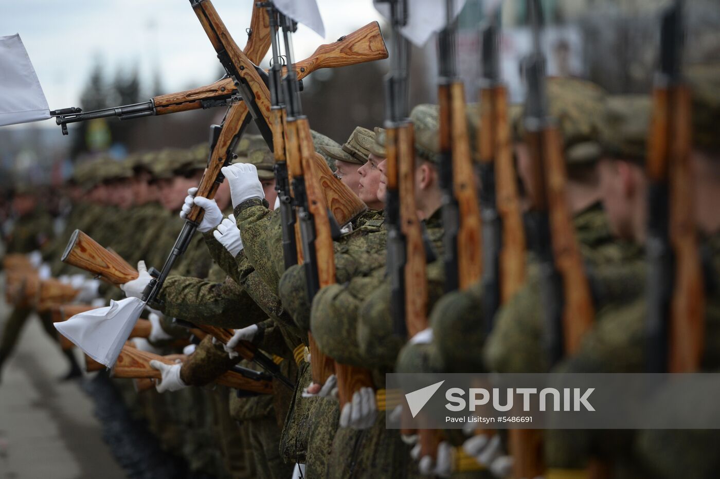 Parade rehearsal in the Sverdlovsk Region