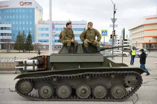 Parade rehearsal in the Sverdlovsk Region