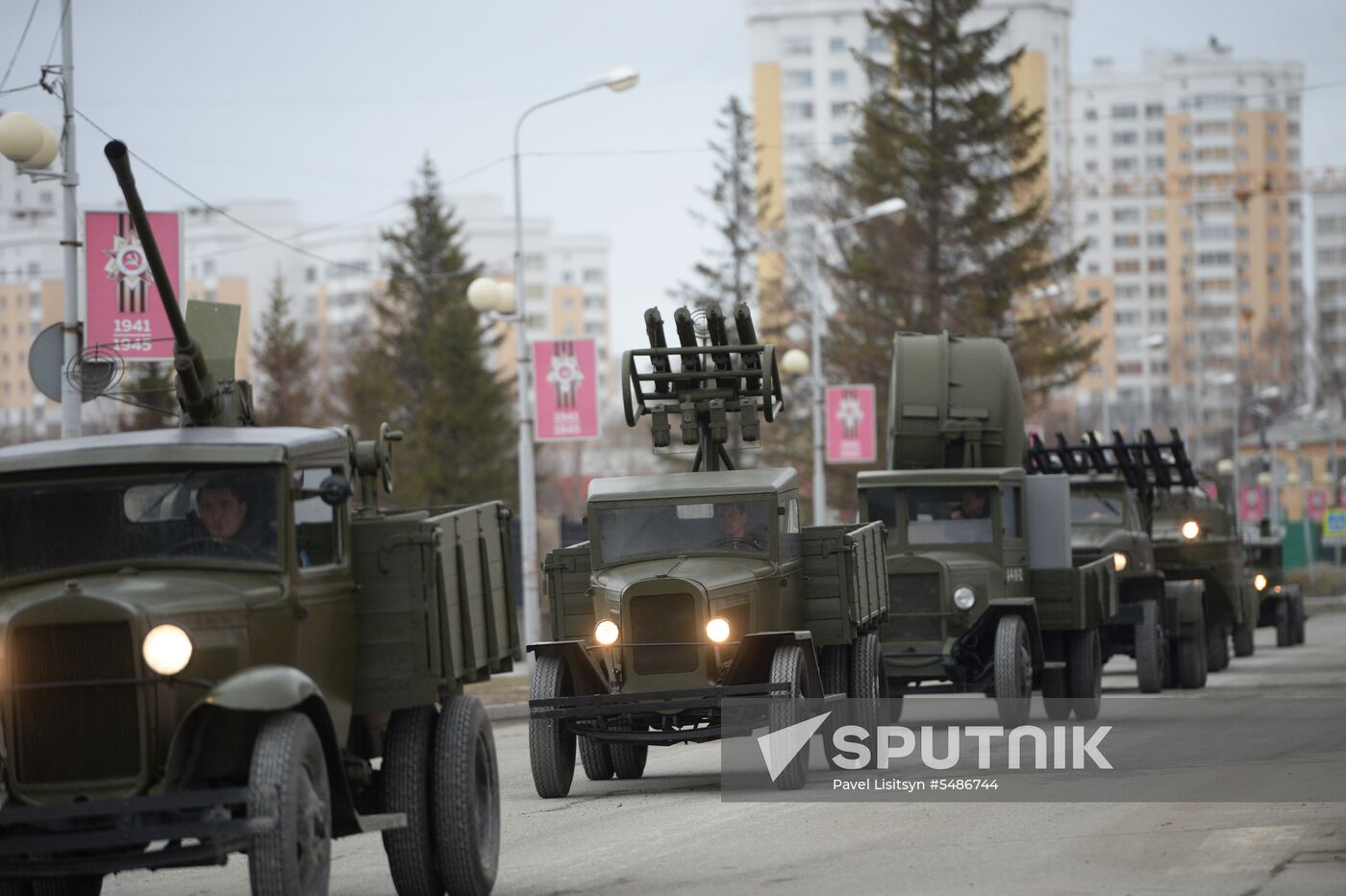 Parade rehearsal in the Sverdlovsk Region