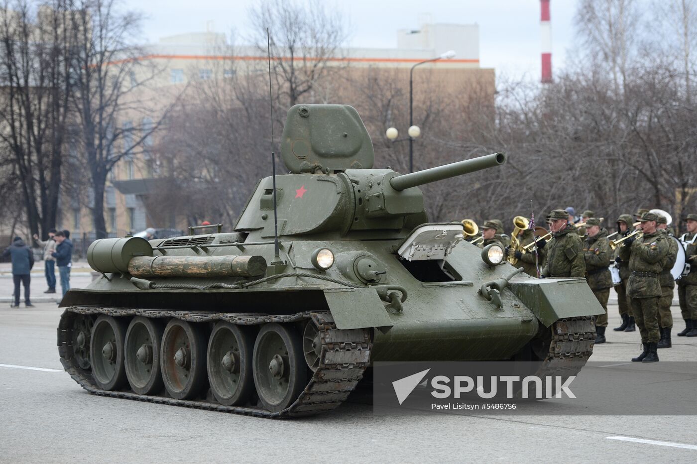 Parade rehearsal in the Sverdlovsk Region