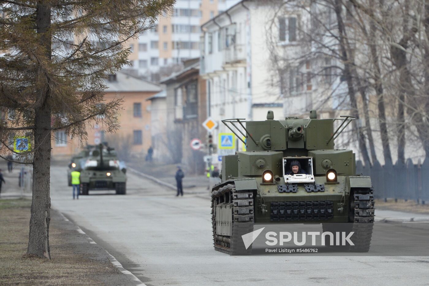 Parade rehearsal in the Sverdlovsk Region