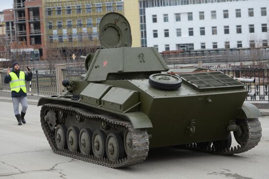 Parade rehearsal in the Sverdlovsk Region