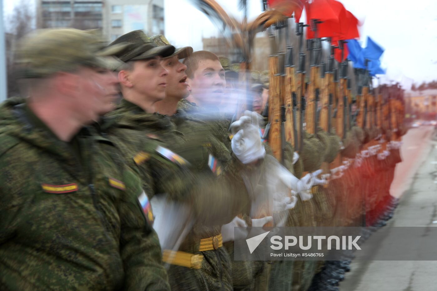 Parade rehearsal in the Sverdlovsk Region