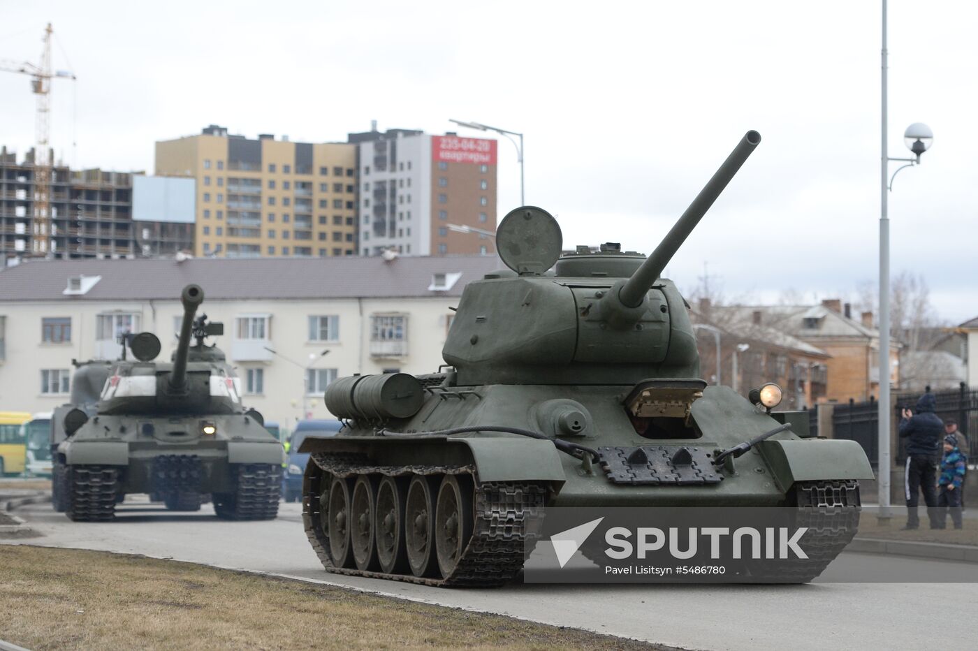 Parade rehearsal in the Sverdlovsk Region