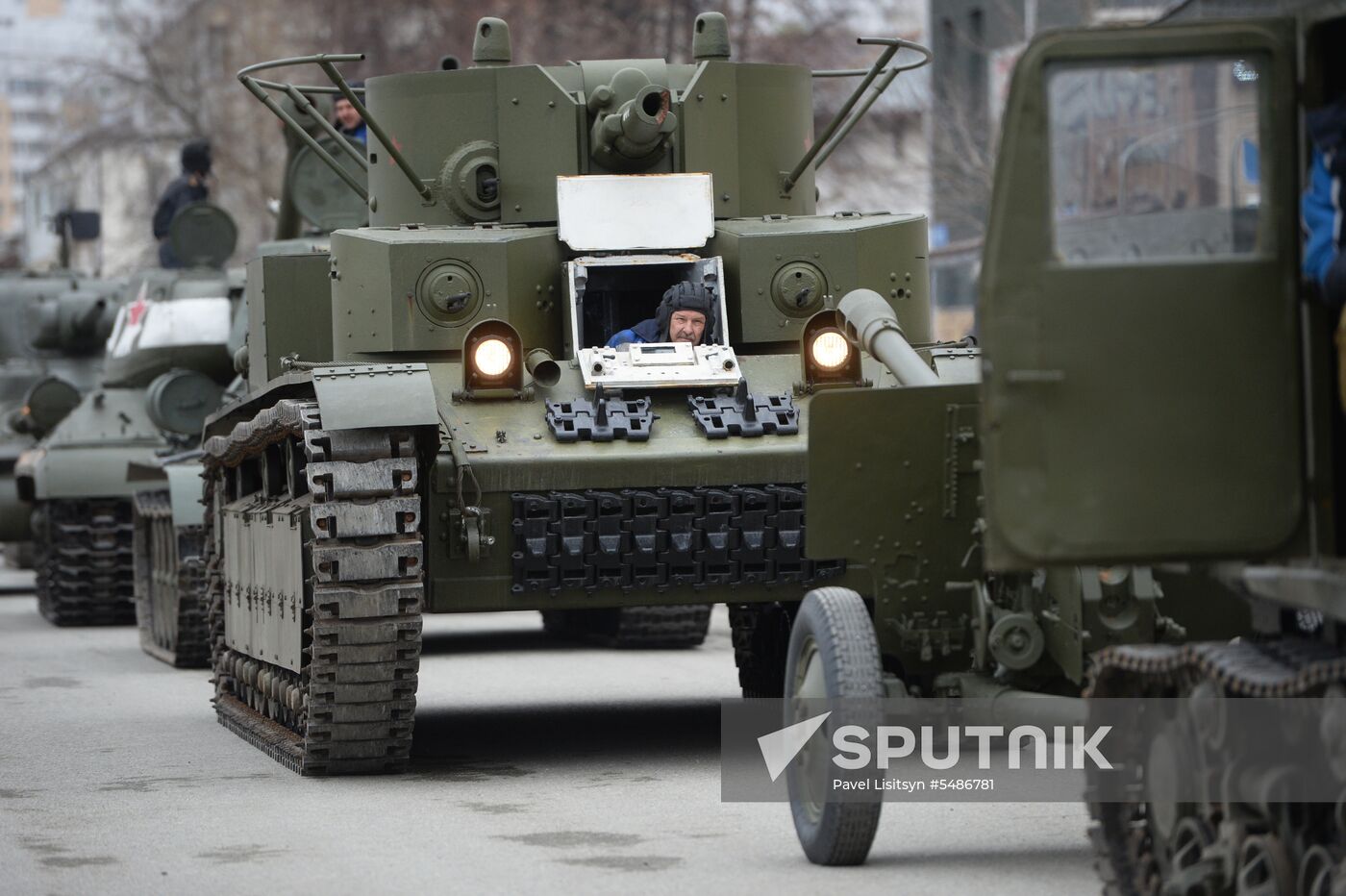 Parade rehearsal in the Sverdlovsk Region