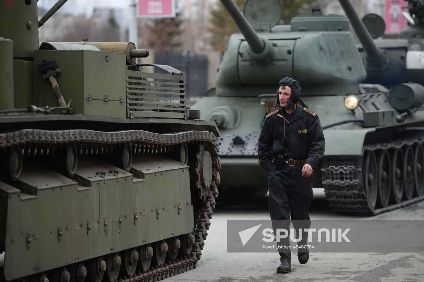 Parade rehearsal in the Sverdlovsk Region