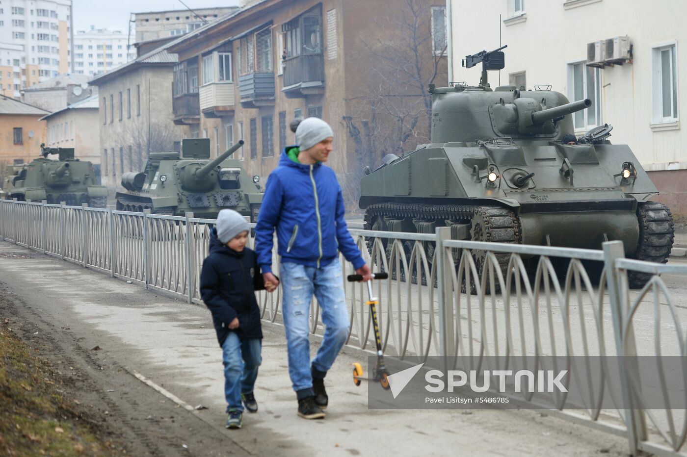 Parade rehearsal in the Sverdlovsk Region