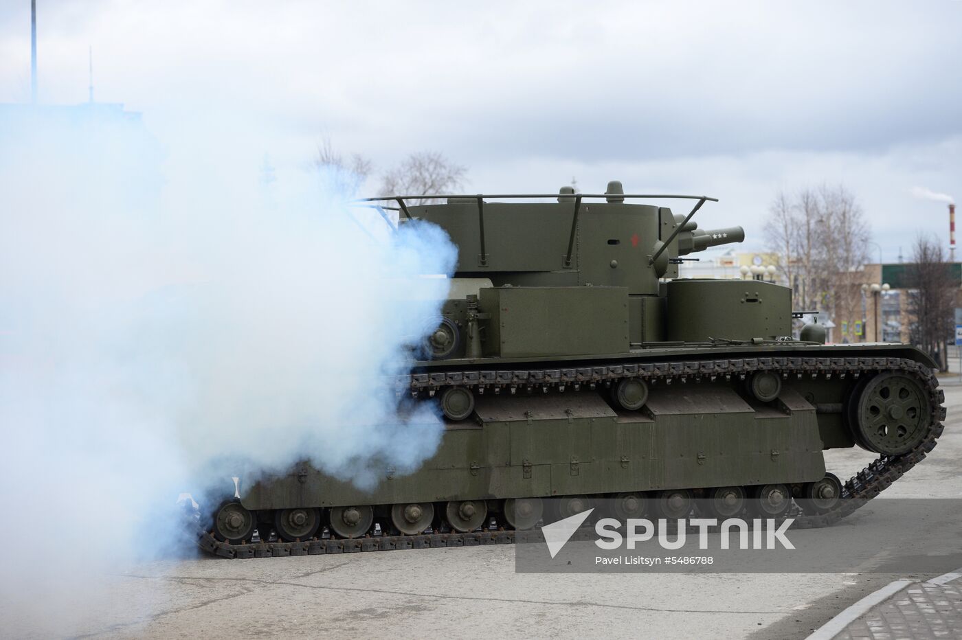 Parade rehearsal in the Sverdlovsk Region