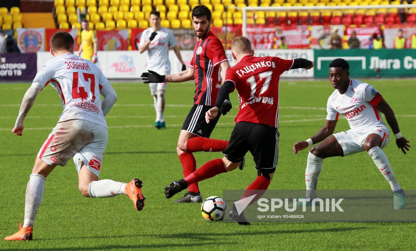 Football. Russian Football Premier League. Amkar vs. Spartak
