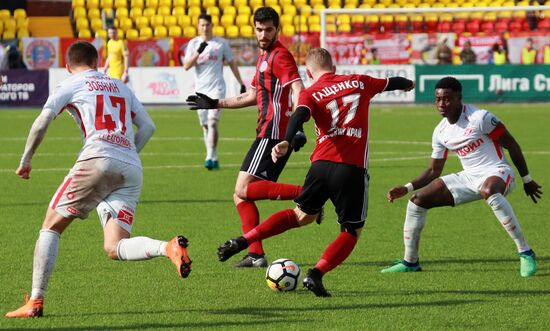Football. Russian Football Premier League. Amkar vs. Spartak