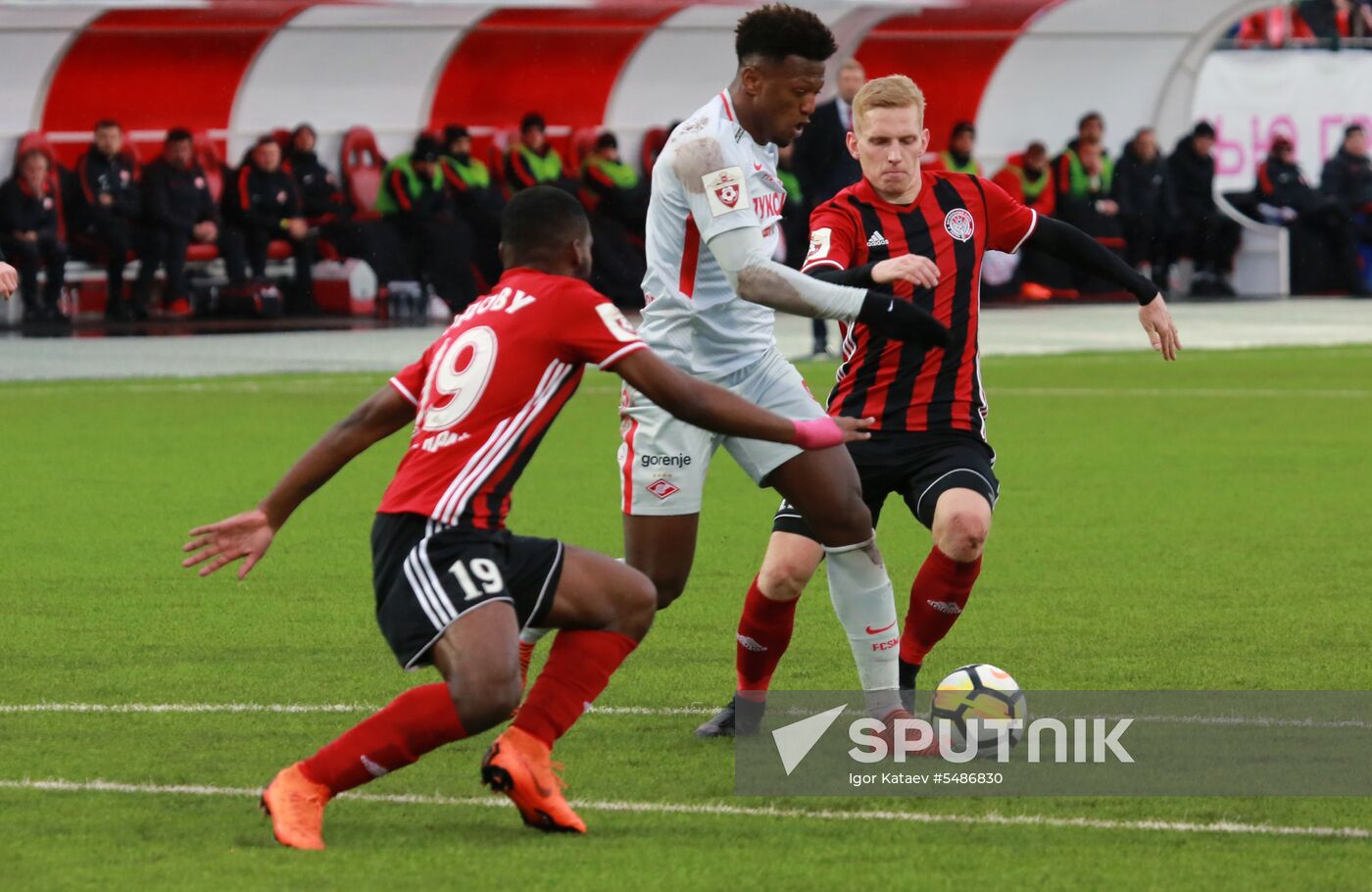 Football. Russian Football Premier League. Amkar vs. Spartak