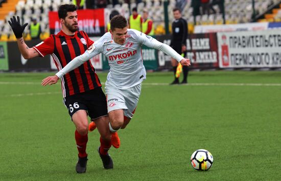 Football. Russian Football Premier League. Amkar vs. Spartak