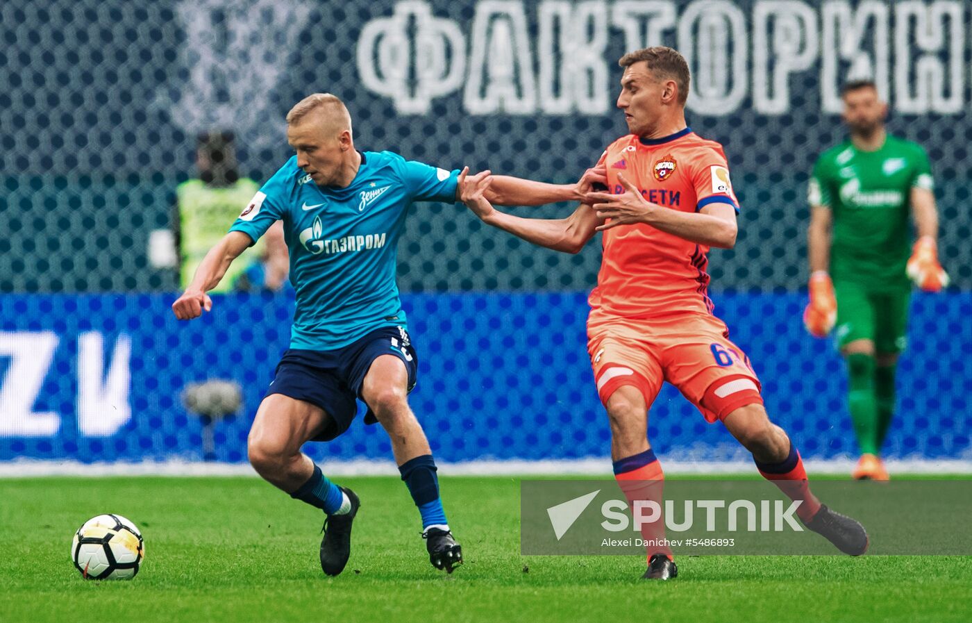 Football. Russian Football Premier League. Zenit vs. CSKA