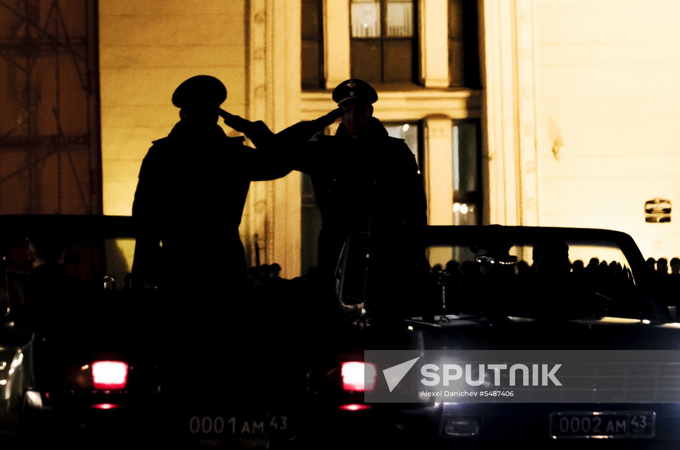 Victory Day parade rehearsal in St. Petersburg