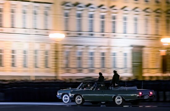 Victory Day parade rehearsal in St. Petersburg