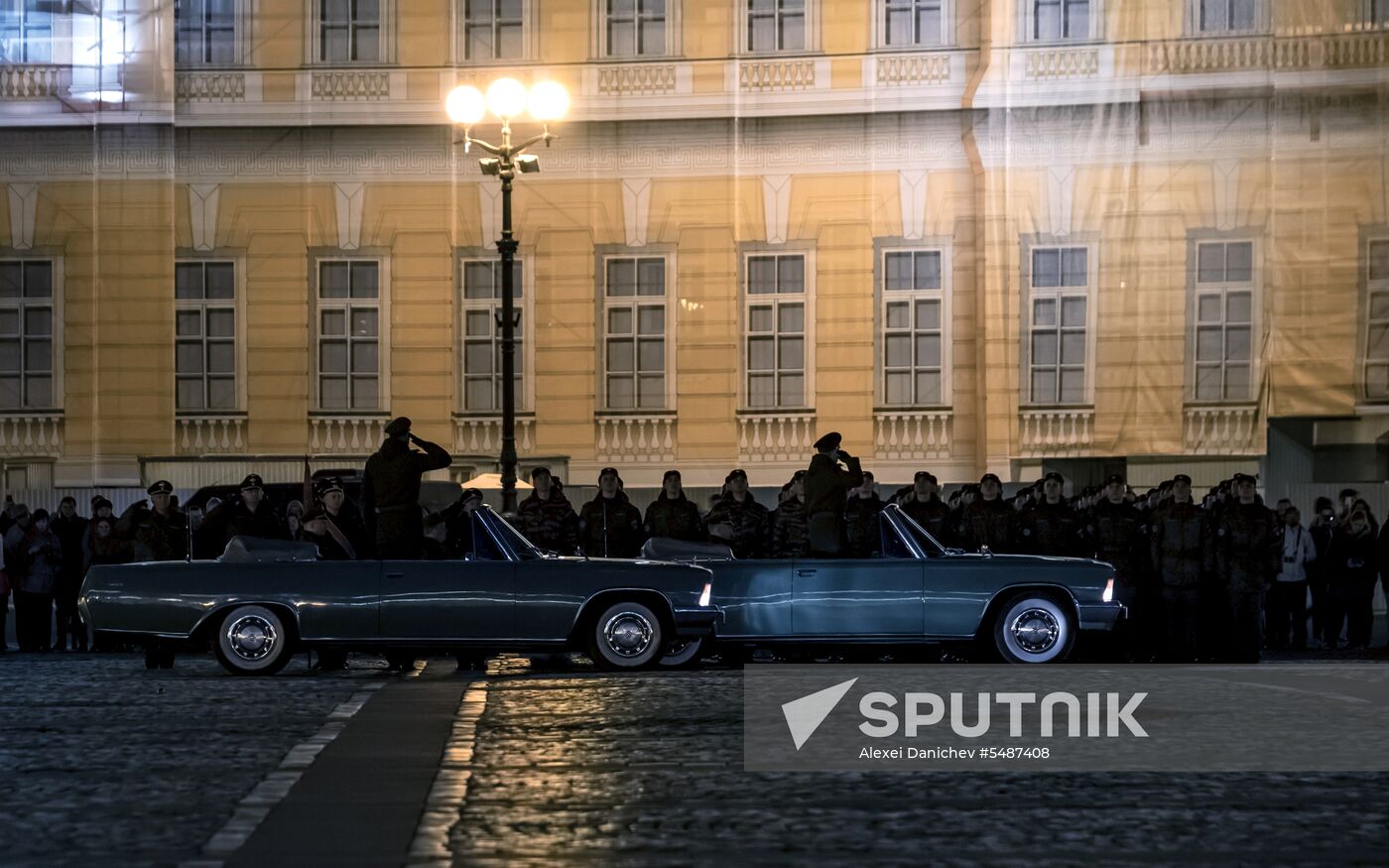 Victory Day parade rehearsal in St. Petersburg