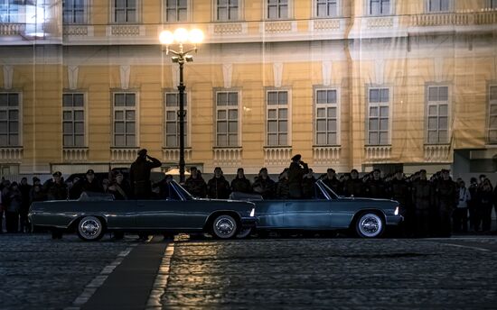Victory Day parade rehearsal in St. Petersburg