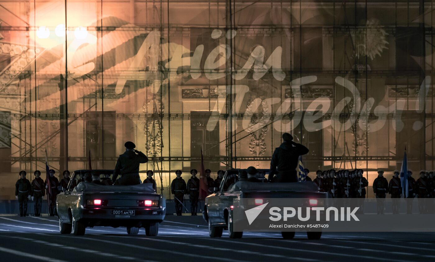 Victory Day parade rehearsal in St. Petersburg