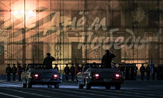 Victory Day parade rehearsal in St. Petersburg