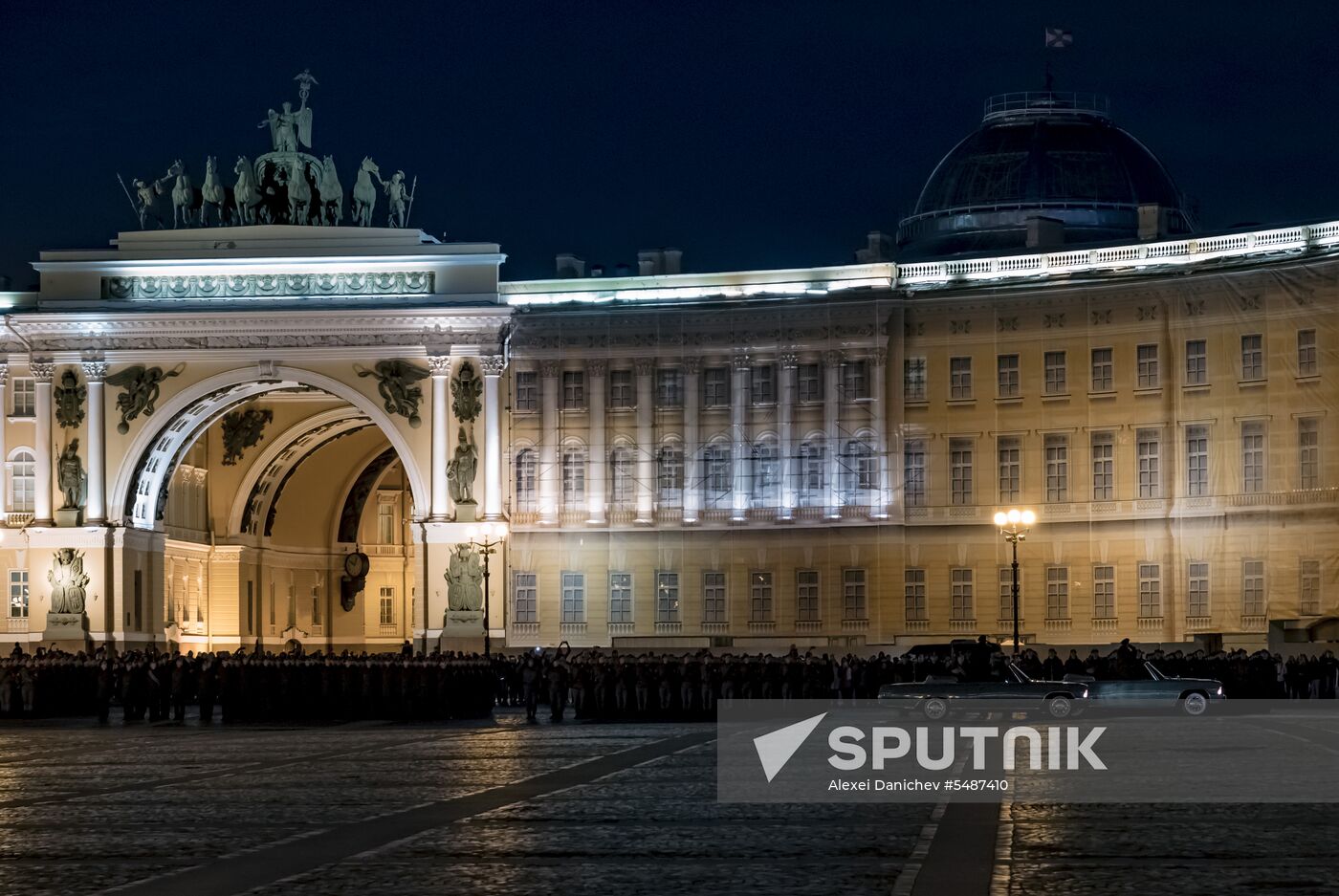 Victory Day parade rehearsal in St. Petersburg
