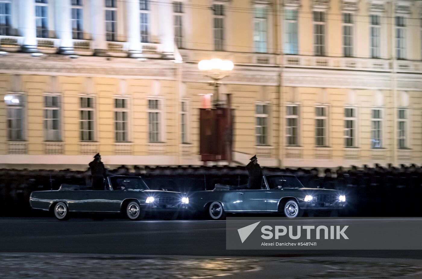 Victory Day parade rehearsal in St. Petersburg