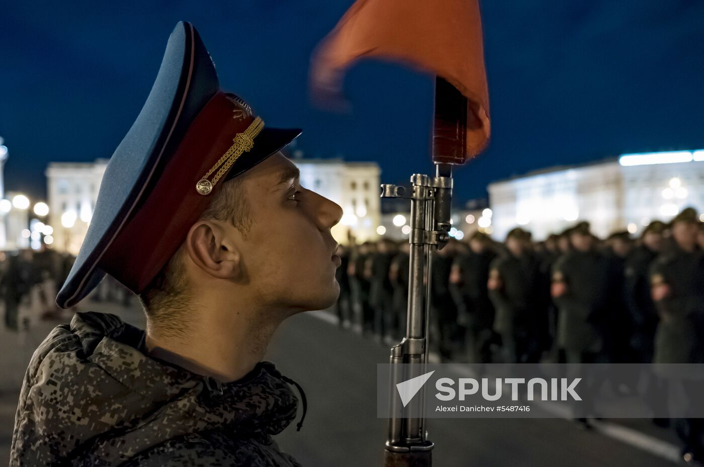 Victory Day parade rehearsal in St. Petersburg