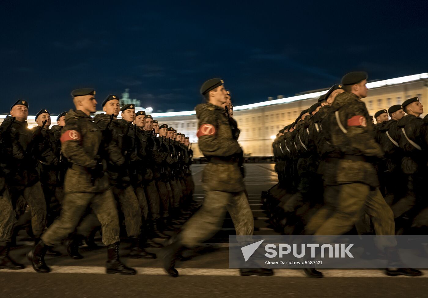 Victory Day parade rehearsal in St. Petersburg