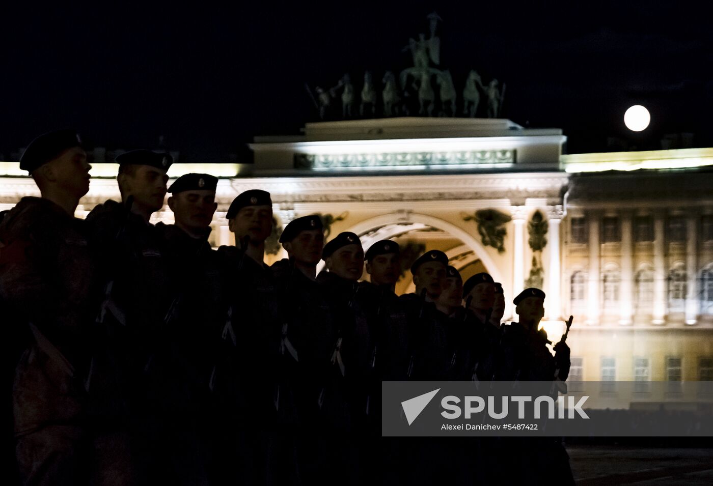 Victory Day parade rehearsal in St. Petersburg
