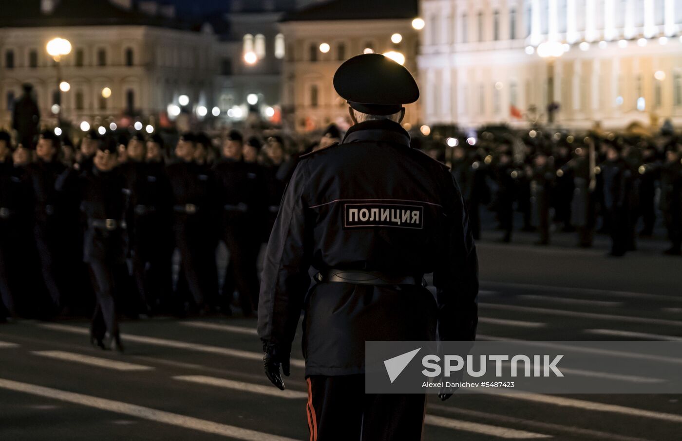 Victory Day parade rehearsal in St. Petersburg