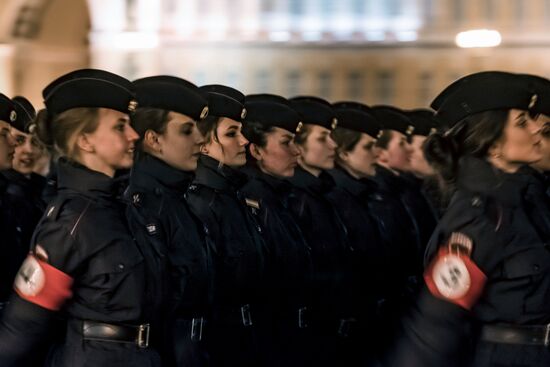 Victory Day parade rehearsal in St. Petersburg
