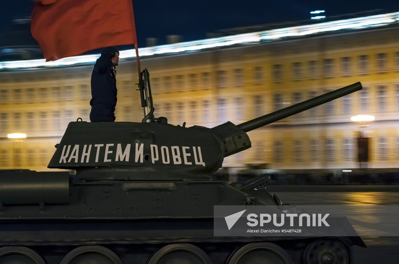 Victory Day parade rehearsal in St. Petersburg