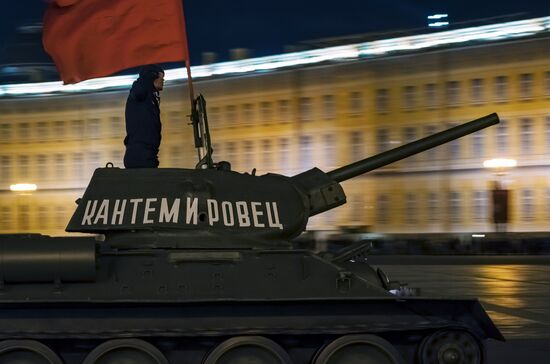 Victory Day parade rehearsal in St. Petersburg